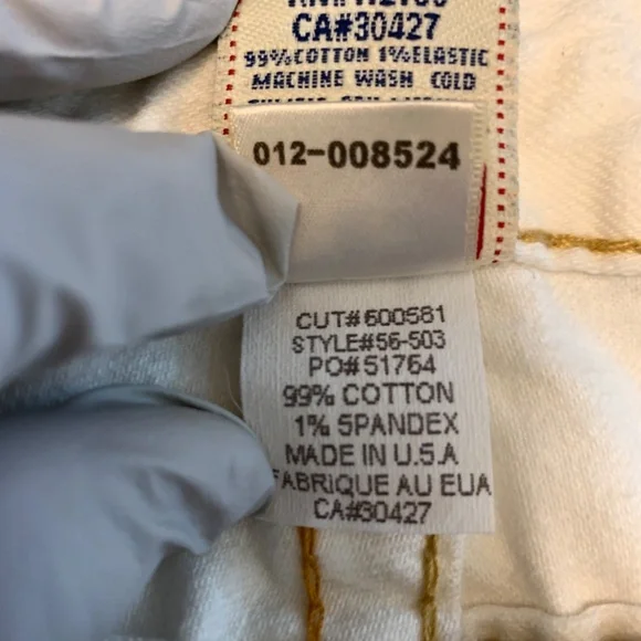 Vintage True Religion White "Joey" Low Rise Flare Stretch Jeans EUC - Picture 10 of 13